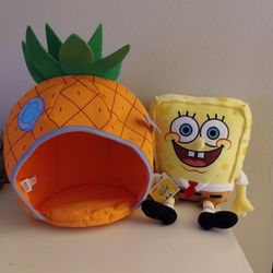Build A Bear SpongeBob Squarepants Doll & Pineapple House Set NEW With Tags 2019