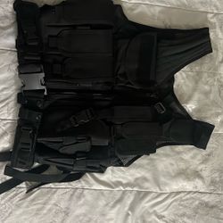 Black Tactical Vest Brand New