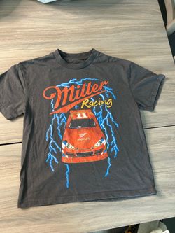 Men’s Grey Miller Racing Graphic Shirt Size M