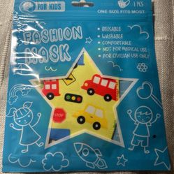 Fashion Kids Face Mask Reusable & Washable