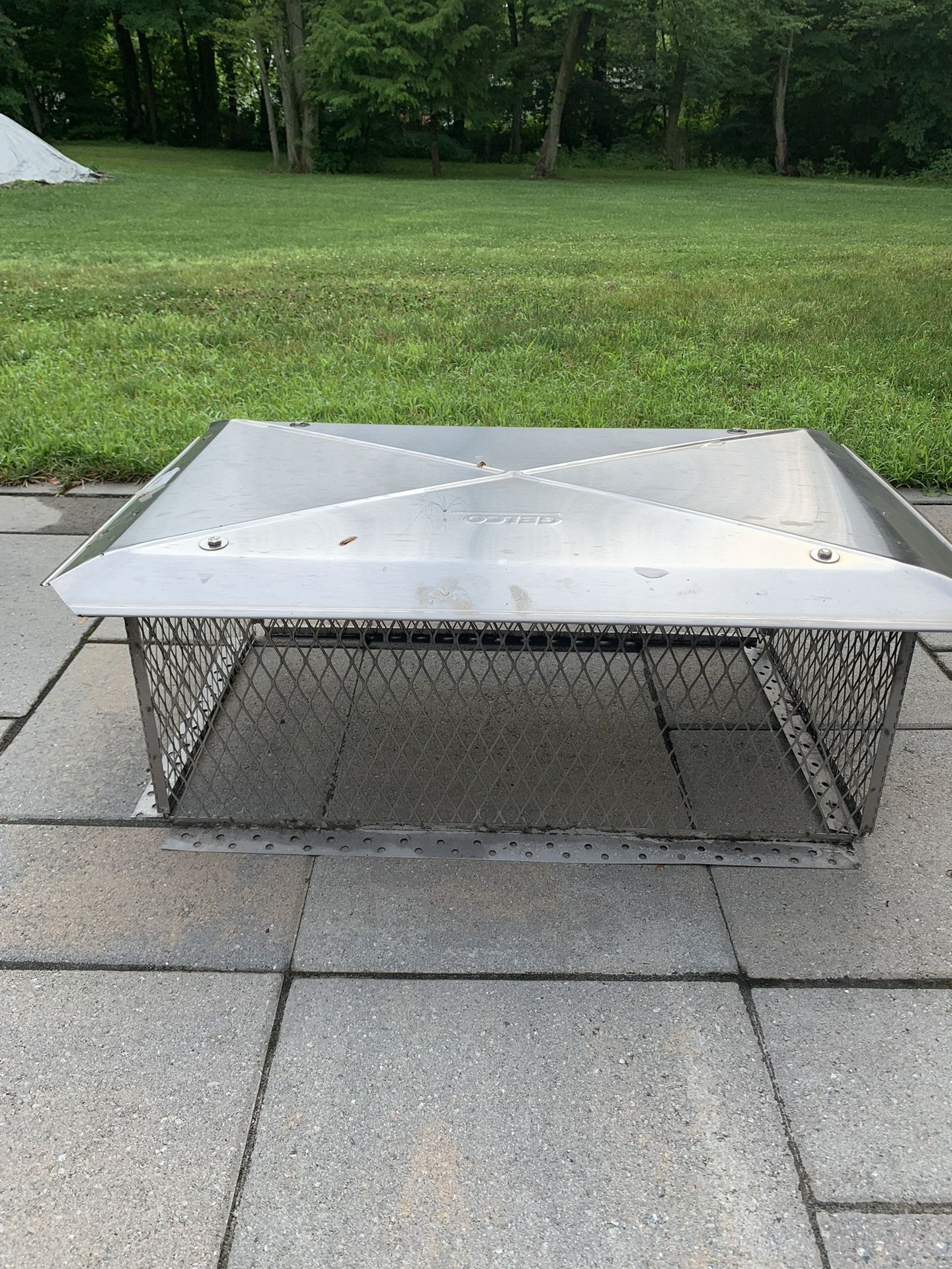 17" x 29" Gelco Stainless Steel Multi-Flue Chimney Cap