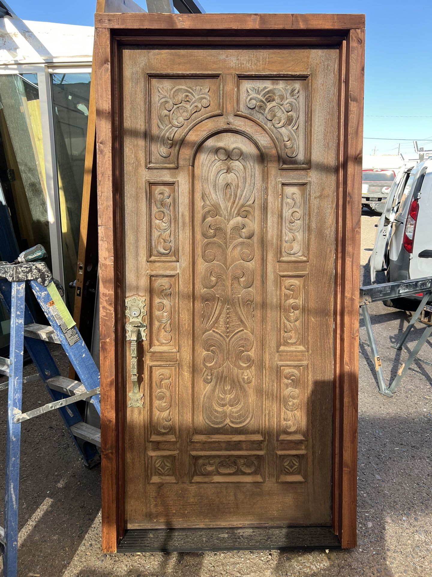 6-wood Doors First One 41”x83”1/2 Antique Solid Wood Door $2585