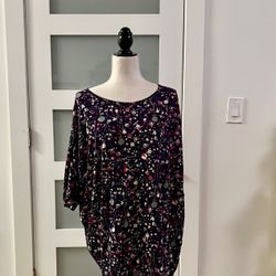 Lu La Roe printed tunic blouse size plus 2XL