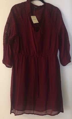Lucky Brand maroon dress - Large - NEW