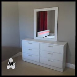 NEW DOUBLE DRESSER WITH MIRROR 😊 ASSEMBLED