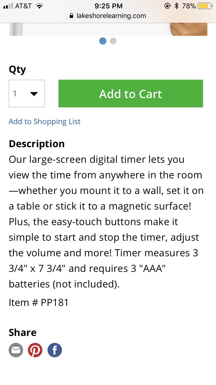 Is It Time Yet? Teaching Kids Time Management with a Lakeshore Learning  Giant Classroom Timer