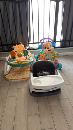 Baby Gear Bundle – Booster, Walker, Activity Seat
