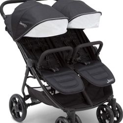 Jeep Destination Ultralight Side x Side Double Stroller, Midnight