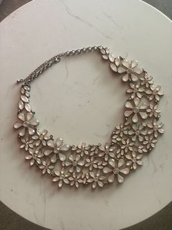 Pink Floral Necklace 