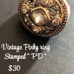 Vintage " PD " Ring 