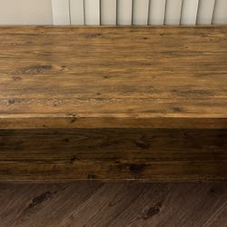 Coffee Table with Storage Solid Wood