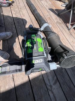 Ego back pack blower