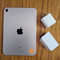 Rose Gold Apple IPad Mini 6th Gen 256gb Wifi With Chargers And Warranty $350