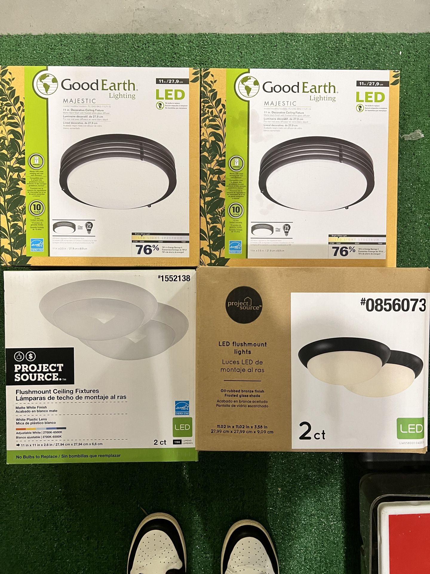 Good Earth/project Source Ceiling Fixture Lights BRAND NEW 