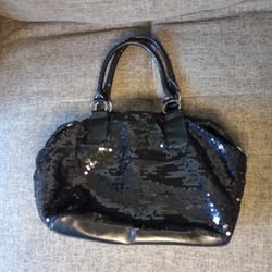 Black Sequin Tote Bag