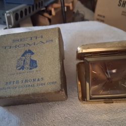 Golden Seth Thomas 40 Hour Alarm Clock (#960)