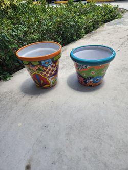 Mexican flower pots
