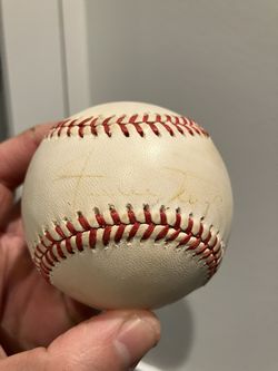 Willie mays signed Baseball faded 