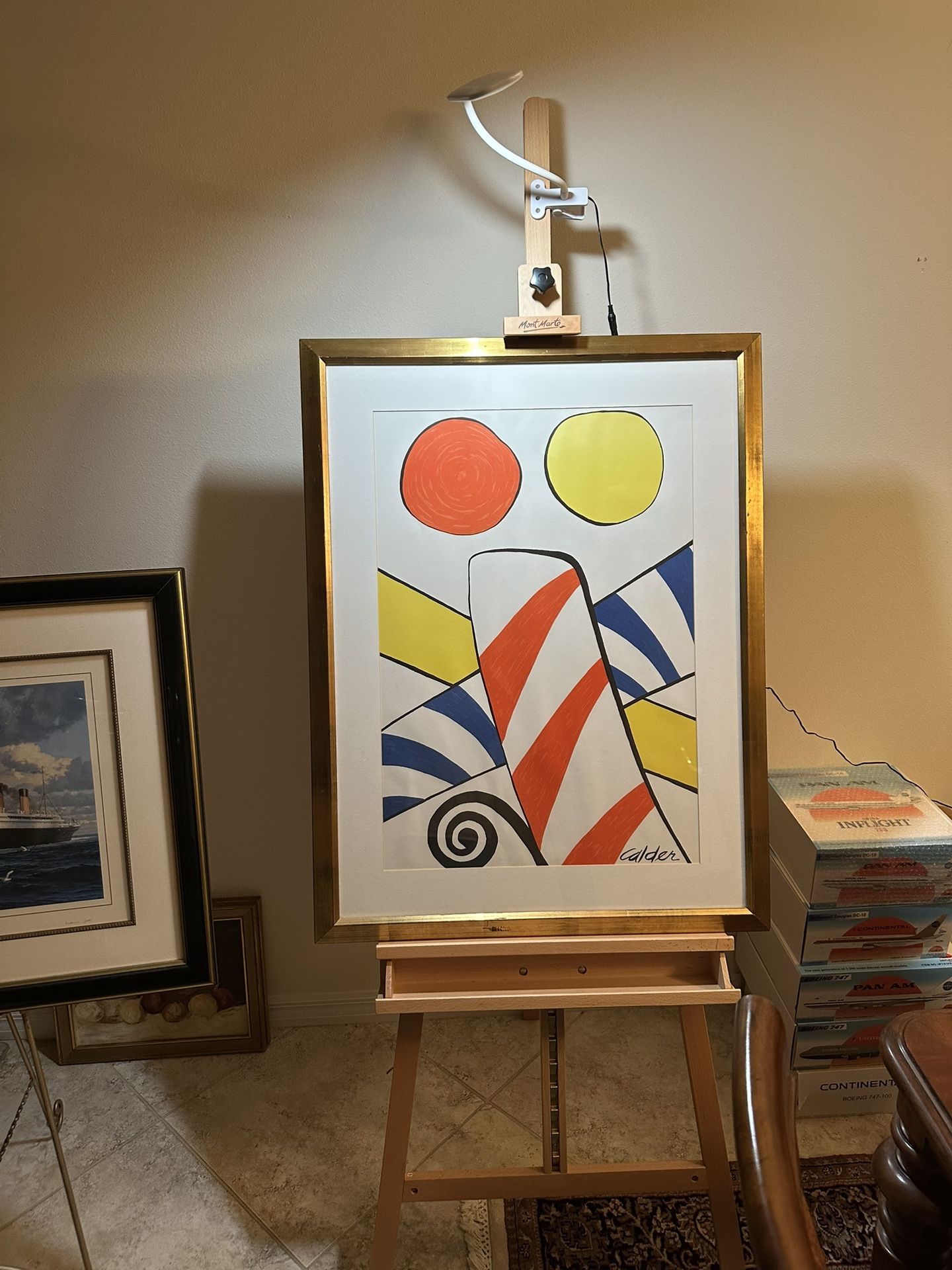 ALEXANDER CALDER PRINT PAINTING
