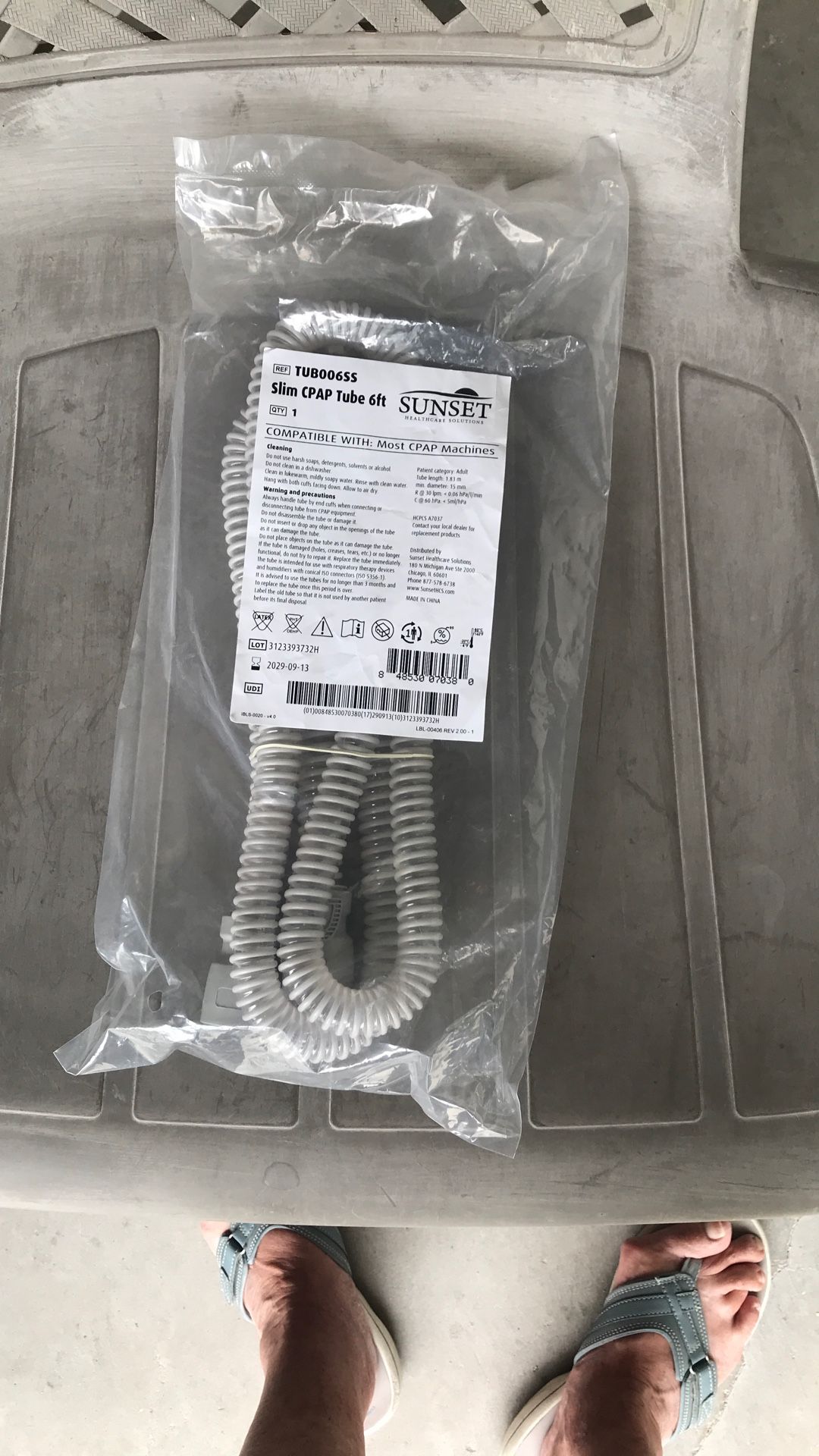 Slim cPAP Tube