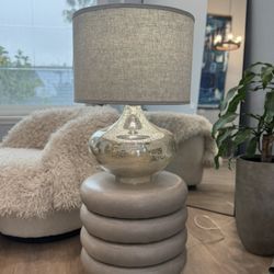 Stacked Taupe Base + Mercury Glass