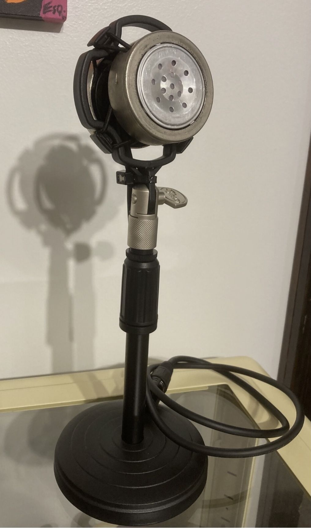 Custom Hand Made Old School Dynamic Ring Microphone One Of A Kind Unique...Read!