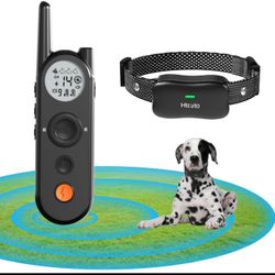 Wireless Dog Fence & Electronic Training Collar 2 in 1, 3500FT Wireless Fence, 6100FT Remote Trainin