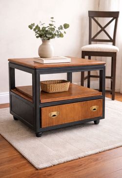 Modern Rolling Side Table