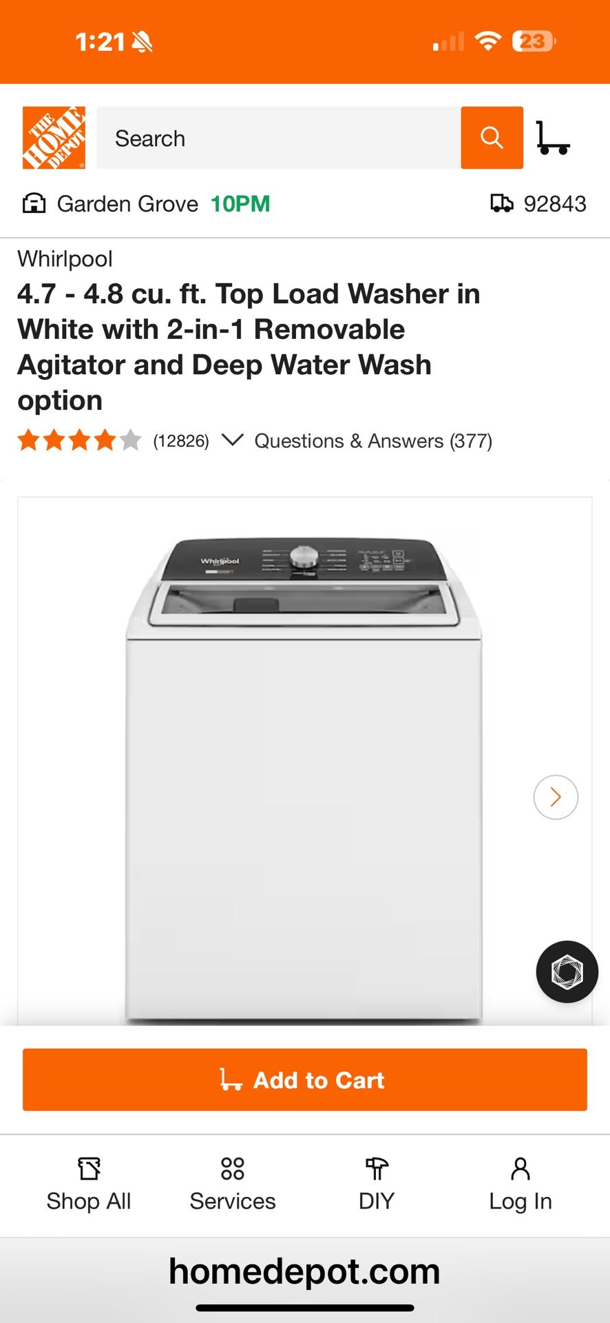 Whirlpool Top Load Washer Like New