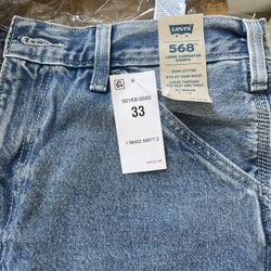Levi’s 568 Loose Carpenter Jean Shorts 33
