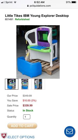 Little Tikes Ibm Young Explorer Desktop Computer Table For Sale