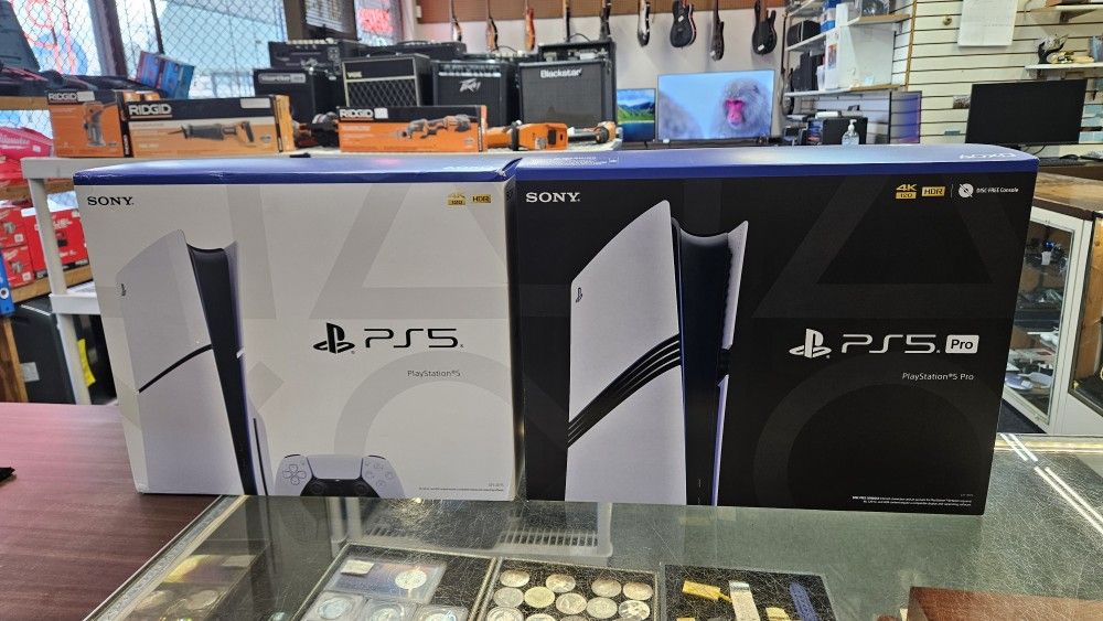 PlayStation 5 Slim Disc Ed & PlayStation 5 PRO Consoles Brand New!