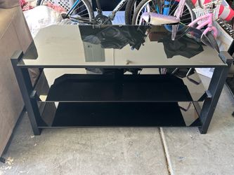 Black tv stand 3 shelves