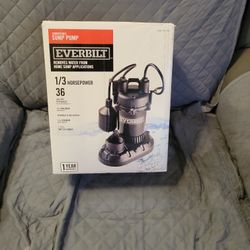 EVERBILT SUMP PUMP 