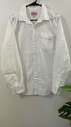 True Religion Men's White Short Sleeve Button Down Western Shirt