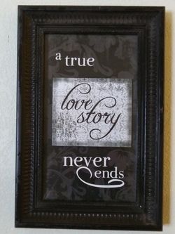 Love story picture frame 10x15