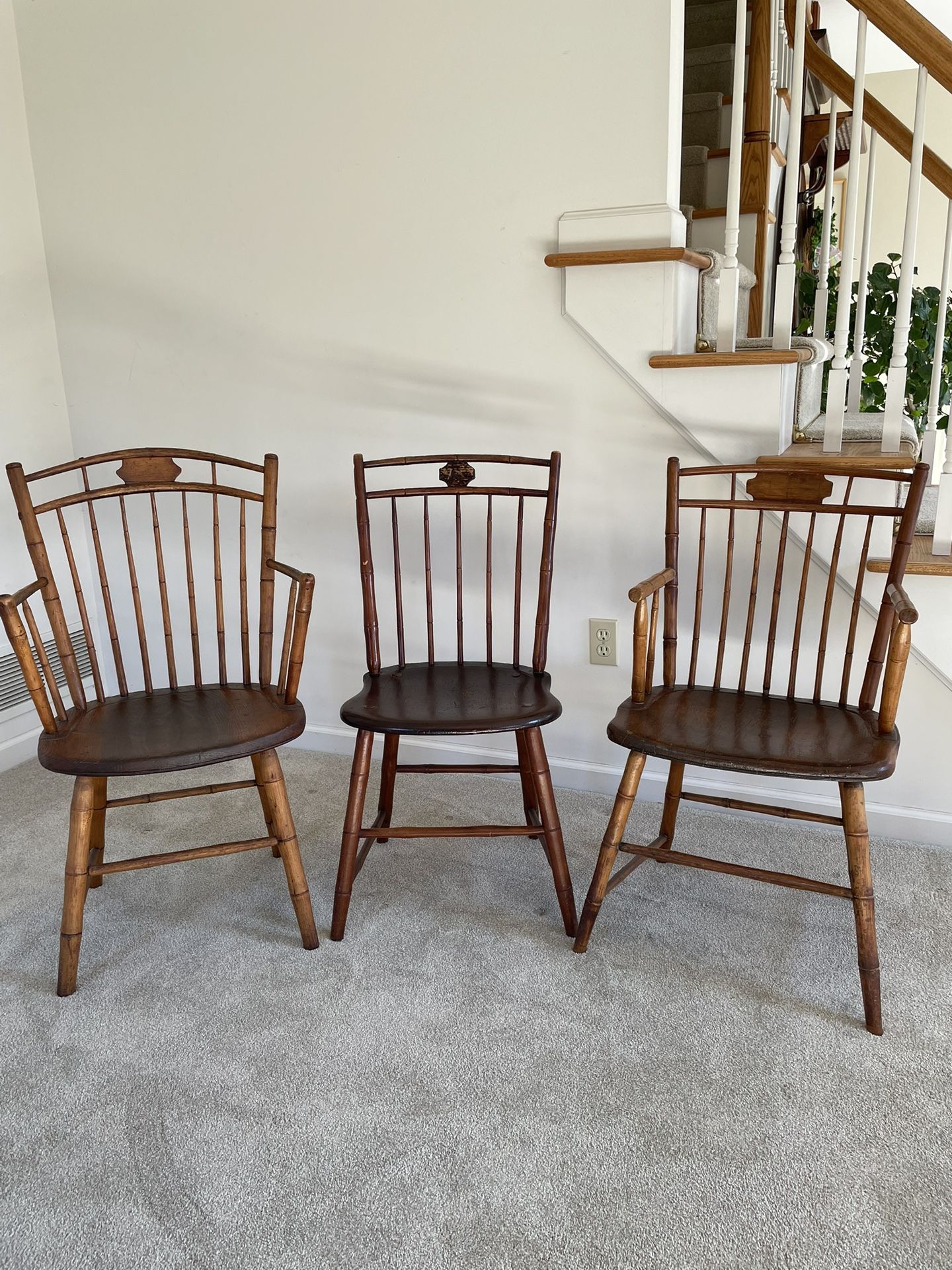 Set Of 3 Antique Chairs