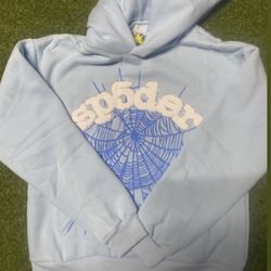 Sky blue spider hoodie Size adult M
