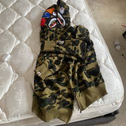 Selling Bape Hoodie Size Large Can Fit A Med 