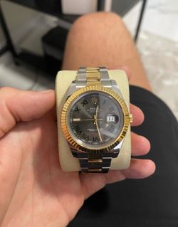 Rolex date just 2 41mm wimbledon
