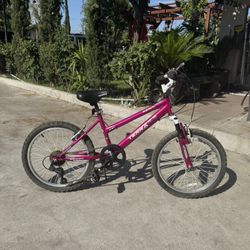 Kent Terra  20" Mountain Bike 7 Speed  Front Suspension  Hot Pink Bike 