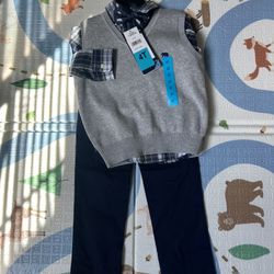 4 Piece Sweater Vest Set 