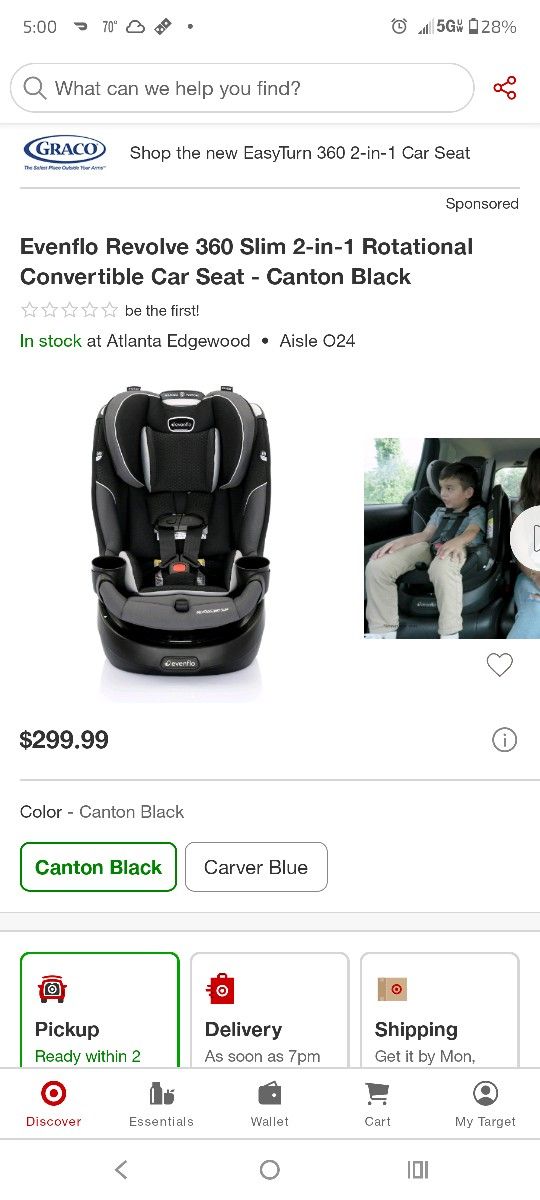 Evenflo Carseat