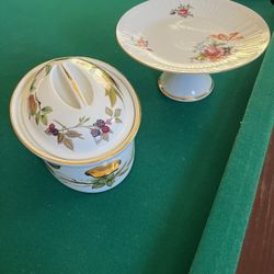 Beautiful Antique Floral China And Porcelain Serving Dishes