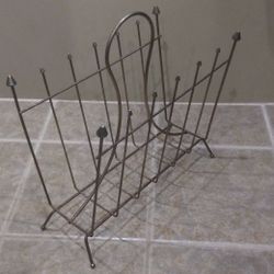 Vintage Mid Century Modern Wire Magazine Stand