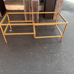 Gold Coffee Table 