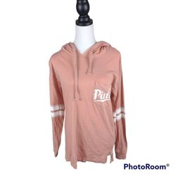 Pink Victoria Secret Hoodie size XSmall color Pink