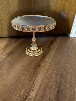 Cake stand gold reusable