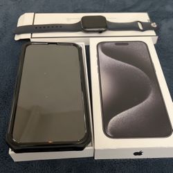 iPhone 13 PRO Max Unlocked 256G and Apple Watch Series 4