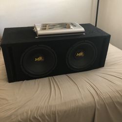 1200 Watts Performance Teknique Amplifier and Subwoofers